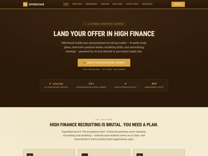 OfferStack homepage